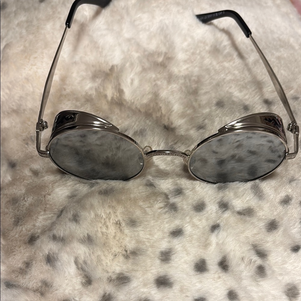 Silver Round Sunglasses